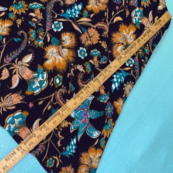 XHILARATION floral paisley gauzy cutout choker neckline halter midi dress size M - Picture 11 of 12